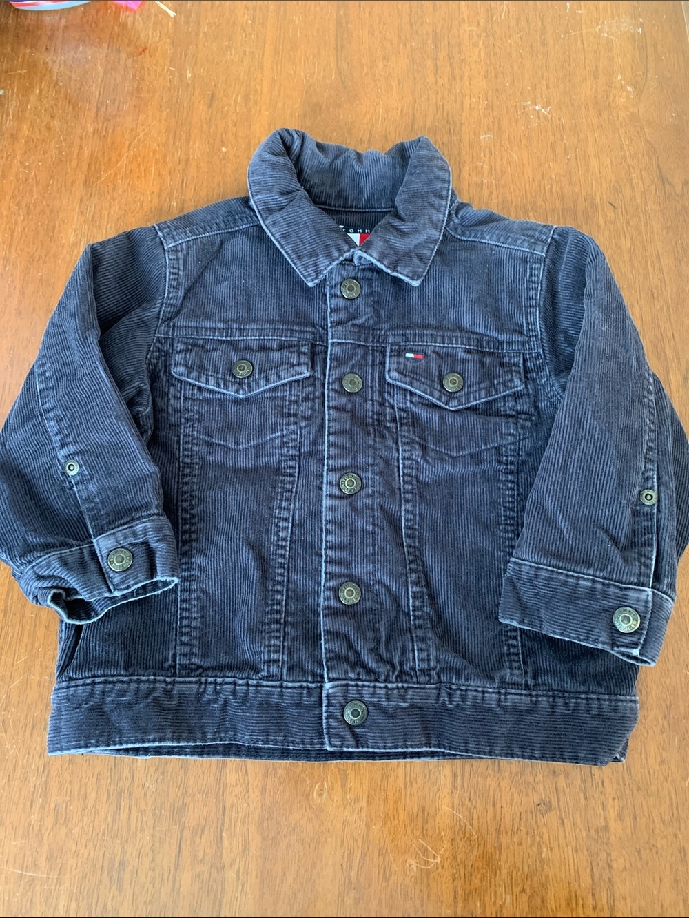 Tommy Hilfiger Kids Dark Grey Corduroy Jacket size 2T